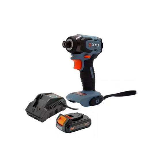Kit Llave De Impacto Senix Inalámbrica 1/4 Plg 20V Pdix2-M2