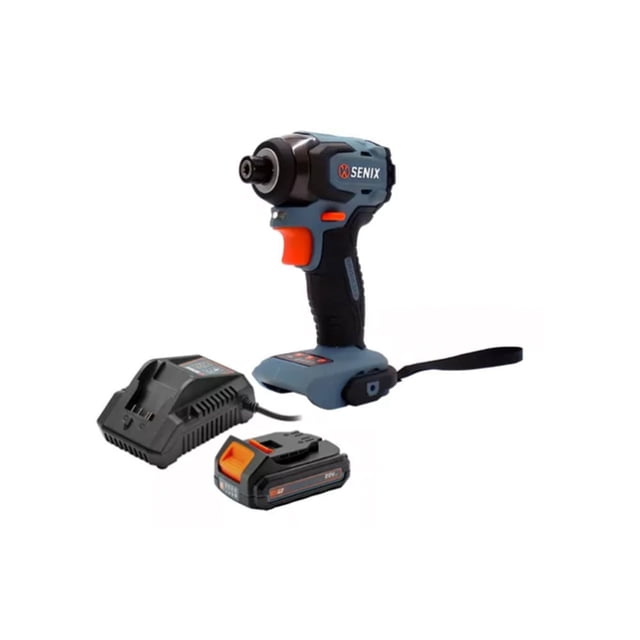 Kit Llave De Impacto Senix Inalámbrica 1/4 Plg 20V Pdix2-M2