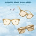 thumbnail image 2 of FEISEDY Oversized Sunglasses for Women Men Square Trendy UV400 with Subulate Rivets B2799, 2 of 6