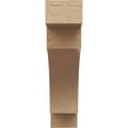 thumbnail image 2 of 6"W x 24"D x 24"H Thin Mediterranean Rough Cedar Woodgrain TimberThane Corbel, Primed Tan, 2 of 6