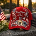 thumbnail image 5 of 911 25th Anniversary Hat, Never Forget 9/11 25th Anniversary Baseball Cap Patriotic Vintage Hats for Men Women, 5 of 5