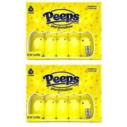 Easter Peeps Yellow Chicks Basket Stuffers, 10 Count per Pack, Pack of 2