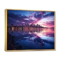 thumbnail image 2 of Designart "The City Is In Chaos" Nautical & Beach Floater Framed Wall Art Print, 2 of 7