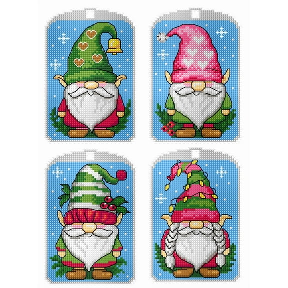 Counted Cross-Stitch Kit Christmas Gnomes 212CS