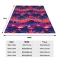 thumbnail image 3 of Sikiie Retro Palms Ultra-Soft Micro flannel Blanket Luxury All Seasons Warm Blanket for Bedding Sofa and Travel (4 sizes)-60"x50", 3 of 7