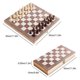 thumbnail image 1 of Juego de ajedrez de madera multifuncional 3 en 1, juego de tablero de ajedrez plegable, juegos de viaje, damas de ajedrez, juego de damas y backgammon, juguetes educativos de entre, 1 of 3