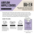 thumbnail image 4 of Positively BRA+ZEN Reusable Silicone Breathable Adhesive Nipple Cover Pasties with Cooling Air Flow, 4 of 5