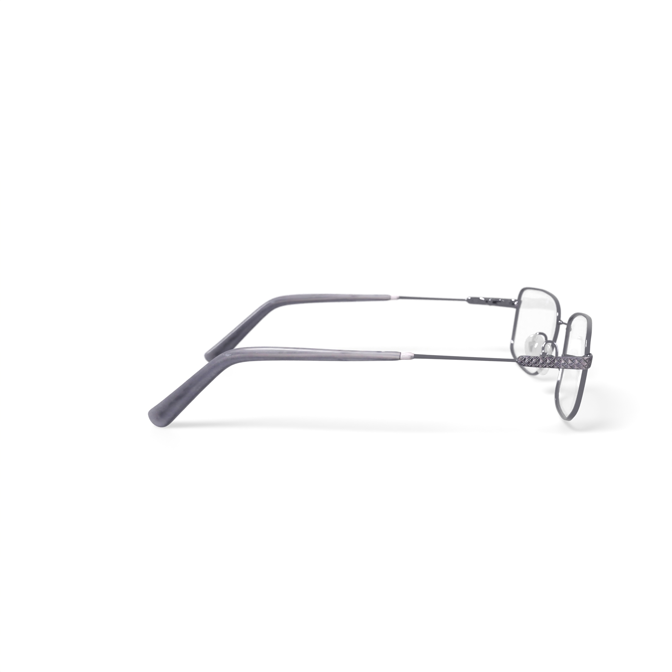 EasyTwist Men's CT197 Rectangular Prescription Eyeglasses with Case, Gray