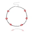 thumbnail image 1 of Jusqu'à 65 % de Rabais Perles de Riz Mode Ligne de Perles Collier Femmes Filles Bijoux de Personnalité Collier Bagues Boucle d'Oreille Bijoux en Liquidation, 1 of 2