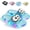 Blue-3.5, variant on Cute Slippers with Cartoon Motifs That Glow,Light Up Slippers For Women,Motion Sensor LED Slides,Funny House Slippers Adult