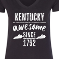 thumbnail image 4 of Inktastic Kentucky is Awesome Since 1792 Women's V-Neck T-Shirt, 4 of 5