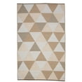 thumbnail image 1 of Erbanica 6' x 9' Indoor Outdoor Beige Triangle Reversible Plastic Rug, 1 of 5