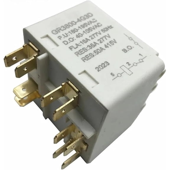 Applicable to Universal 3P GR3800-4G3D Compressor Start Relay For Ice Making Machine Refrigerator Freezer Replace Parts & Accessories