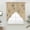 Beige, variant on Black Khaki Swag Valances for Windows, Kitchen Curtains 36 Inch Length 2 Panels Set, Spring Flora Short Curtains for Small Windows Rod Pocket Cafe Curtains Drapes 28"x36"