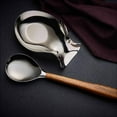 thumbnail image 7 of Nambe Curvo Wood and Stainless Steel Serving Spoon, 7 of 7