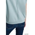 thumbnail image 5 of Zenana French Terry Round Neck Cap Sleeve T-Shirt, 5 of 5