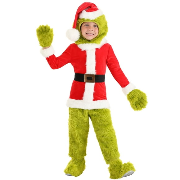 Dr. Seuss Toddler Grinch Santa Open Face Costume