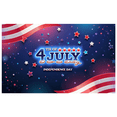 thumbnail image 2 of Patriotic Stars Independence Day Polyester Banner American Flag Celebration for National Holiday Outdoor Decor Party Event, 2 of 8