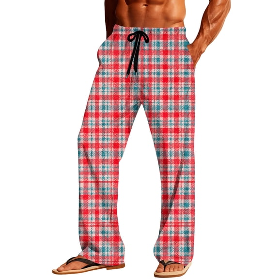 talentlend Mens Pajama Pants Sleepwear Drawstring Soft Pjs Bottoms Sleep Lounge Long Pant with Pockets S-3XL