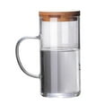 thumbnail image 1 of EIMELI Pichet en Verre Transparent Résistant à la Chaleur avec Couvercle et Poignée pour Thé Jus Lait Boissons Froides Ou Chaudes Uniquement Pot Unique, 1 of 6