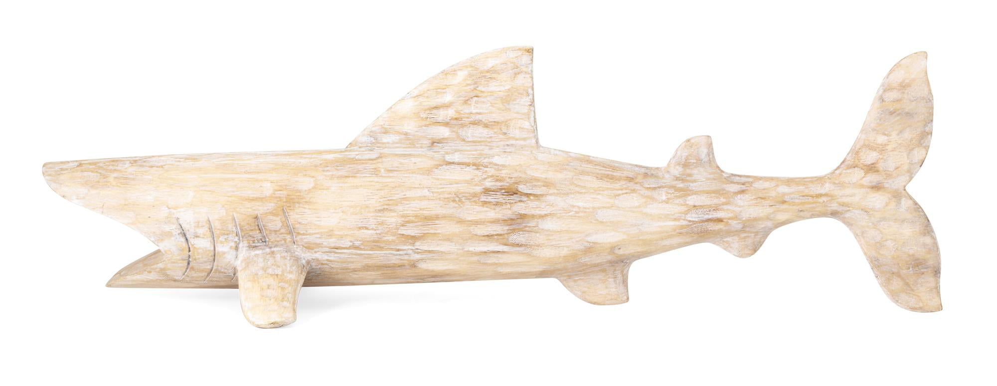 Hand Carved Wooden Shark Large 