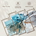thumbnail image 6 of Elephant Stock Blue Liquid Marble Abstract Wall Art - Horizontal Multi Panel Canvas - Living Room Wall Decor - Abstract Multi Panel - Blue And Gray Decor - 84" x 54", 6 of 8