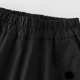 thumbnail image 7 of Tao Tao Cargo Pants for Girls Parachute Baggy Joggers Pants Kids Solid Color Clothes With Pockets Black 14 Years, 7 of 7