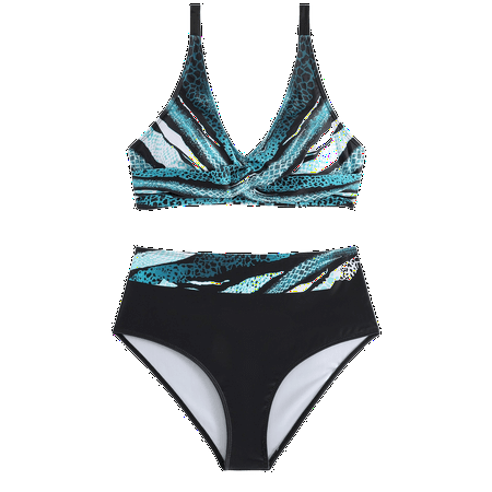 Divhosrg Bathing Suit for Women High Waisted  Bikini Sets for Women Cheeky Bottoms  Womens Bathing Suit  Womens Swimwear Bottoms  Dark Blue Swimsuits for Women 2024 XL