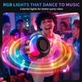 thumbnail image 4 of Portable Bluetooth Speaker, 20W Stereo Sound Outdoor Speakers, Party Speaker with 8 RGB Light, IPX5 Waterproof, 20H, TWS Pairing, 5 Playback Modes for Home Party/Beach/Camping Essentials/Gifts, 4 of 10