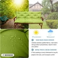 thumbnail image 6 of Swing Replacement Cushions, Swing Cushions 3 Seater Replacement, 2-3 Seater Bench Cushions for Porch Swing Cushions Outdoor, Waterproof Garden Recliner Seat Cushions（Green 40*60in）, 6 of 6