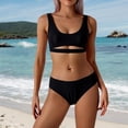 thumbnail image 2 of XIYON Womens Bikini Sets Women's High Waist Tankini Swimwear Set Summer Beach Two Piece Swimsuit With Matching Accessories Vintage Beachwear, 2 of 9