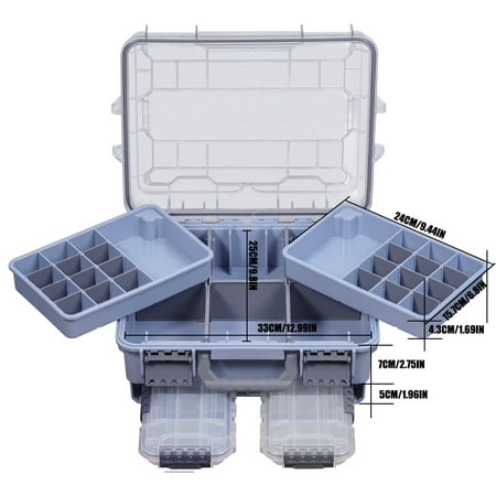 Fishing Tackle Box Large Capacity Portable Multi-functional Waterproof Bait Accessories Outdoor Camping Box