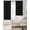 Black, variant on Colorful Geometric Plaid Blackout Curtains 45 Inches Long, Kitchen Black Out Window Treatments, Simple Vintage Grid Beige Thermal Insulated Lined Drapes for Small Window with Grommet 42"x45"