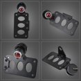 thumbnail image 3 of KaTur Black Motorcycle Tail Light Len Side Mount License Plate Light with Bracket Multifunctional Rear Light Fits, 3 of 5