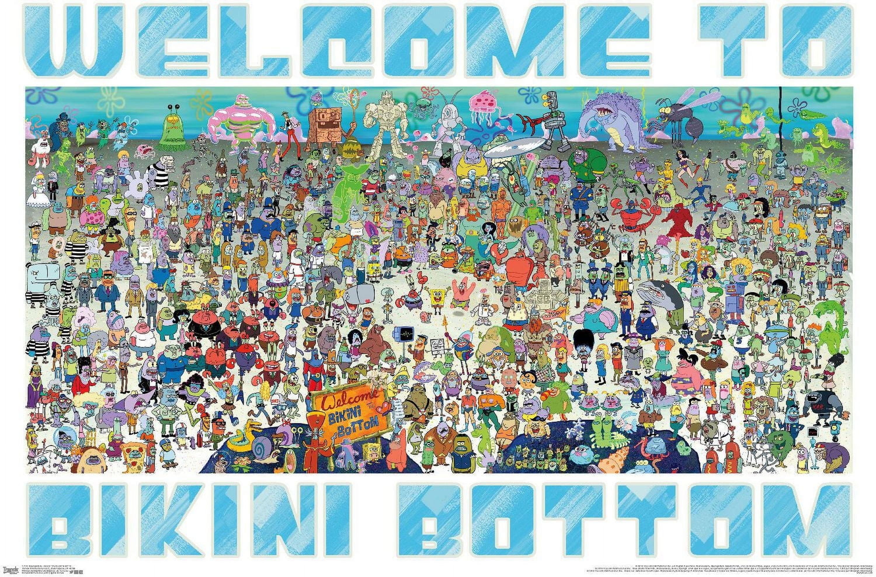 Nickelodeon Spongebob - Every Character Ever 19 Wall Poster