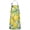 Yellow Lemon Fruit-1, variant on Yellow Lemon Fruit Flowers Black Pattern Apron-Garden Aprons for Women with Pockets-Cotton Linen Waterproof Kitchen Cooking Gardening Aprons Adjustable for Kitchen,Cooking,BBQ and Salon 33x27 Inch