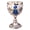 Silver Blue, variant on Classical Goblet Glasses Carving Pattern , Wedding Dinners