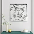 thumbnail image 2 of Joveco Metal Minimalist Abstract Line Drawing Wall Art Decor Home Hanging Wall Art Decor for Kitchen Bathroom Living Room, 2 of 5