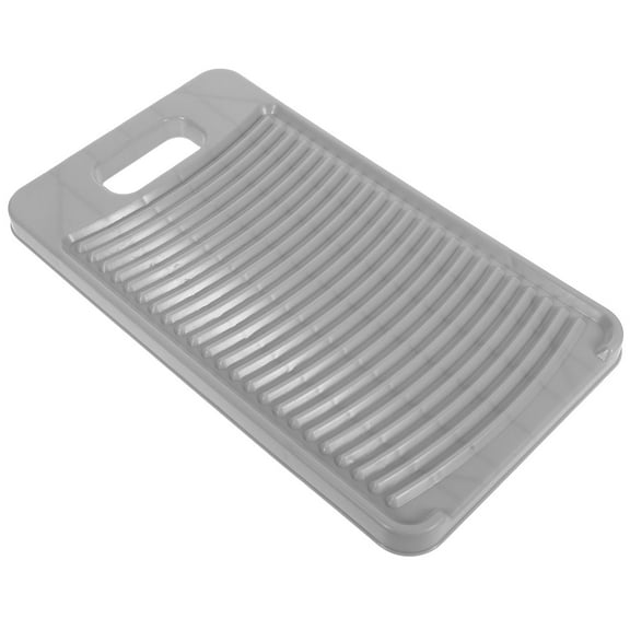 Houderco 1Pack Grey Washboard for Laundry with Anti-slip and Hanging Design Suitable for Home Use 11.2x6.3x0.6in