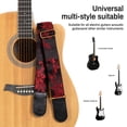 thumbnail image 4 of AODSK Cotton Embroidery Guitar Strap 2" Adjustable for Acoustic Electric Bass Ukulele with Picks Guitarists Gift, 4 of 6