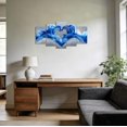 thumbnail image 5 of ZHONGYUTONG 5Pcs Gray and Blue Wall Art for Living Room Ocean Wave Pictures Love Heart Canvas Prints Abstract Water Paintings Couples Bedroom Bathroom Decor (10x16inx2pcs 10x20inx2pcs 10x24inx1pcs), 5 of 5