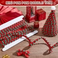 thumbnail image 5 of 10 Yards Christmas Fringe Ball Trim Red Green Mini Trim Ribbon Pom Fringe Tassel Lace Pom Pom Ball Fringe Ribbon, 5 of 6