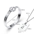 thumbnail image 4 of Pulsera y Collar SONGCHANGJEWELRY de Acero de Titanio, 4 of 7