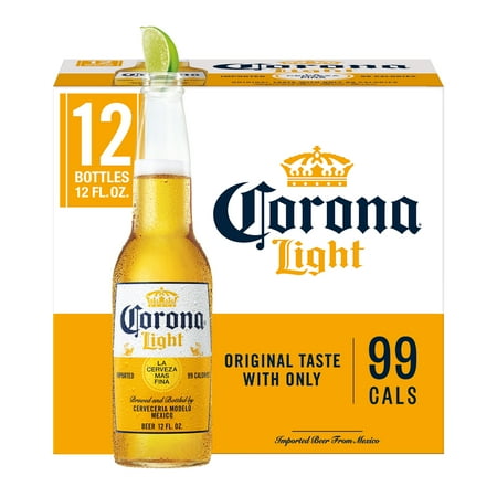 Corona Light Mexican Lager Light Beer, 12 Pack 12 fl. oz. Bottles, 4.0% ABV