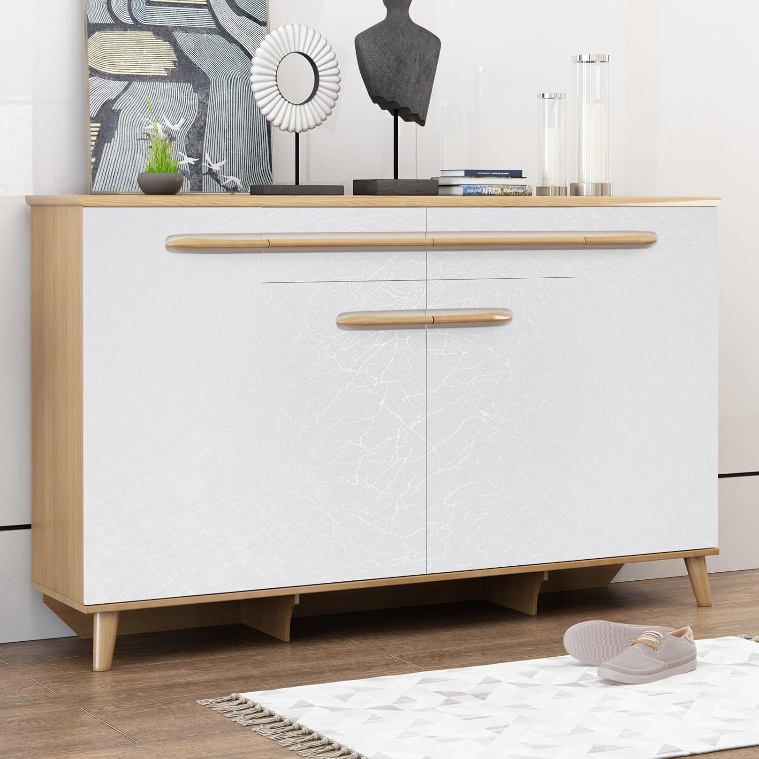 Abyssaly White Silk Peel and Stick Wallpaper 15.7" x 118"Self Adhesive Removable Waterproof Embossed Contact Paper Vinyl film Textured Paper for Kitchen Bedroom Cabinet Shelf