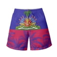 thumbnail image 4 of Binienty Men's Board Shorts Swim Trunks With Haiti Flag Palm Design - Quick Dry for Summer Beach and Water Activities, 4 of 10