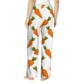 thumbnail image 3 of Pajama Pants Women, cute Daucus Pattern Sweatpants Soft Sleep Lounge Pants, Casual PJ Bottoms Pants with Pockets, 3 of 5