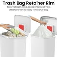 thumbnail image 4 of iTouchless SoftStep 13.2 Gal Kitchen Trash Can with Odor Filter, Dent-Proof White Plastic, 4 of 7