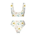 thumbnail image 5 of Daiia Chicken Women's Bikini Set Two Piece Swimsuit High Waisted Bikini Adjustable Straps Bikini Perfect for Beach, Pool, and Summer Vacation-XX-Large, 5 of 9
