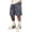 Dark Gray, variant on Mens Baggy Cargo Shorts Knee Length Elastic Waist Drawstring Casual Work Shorts Summer Hiking Outdoor Water Resistant Shorts with Muti Pockets Khaki